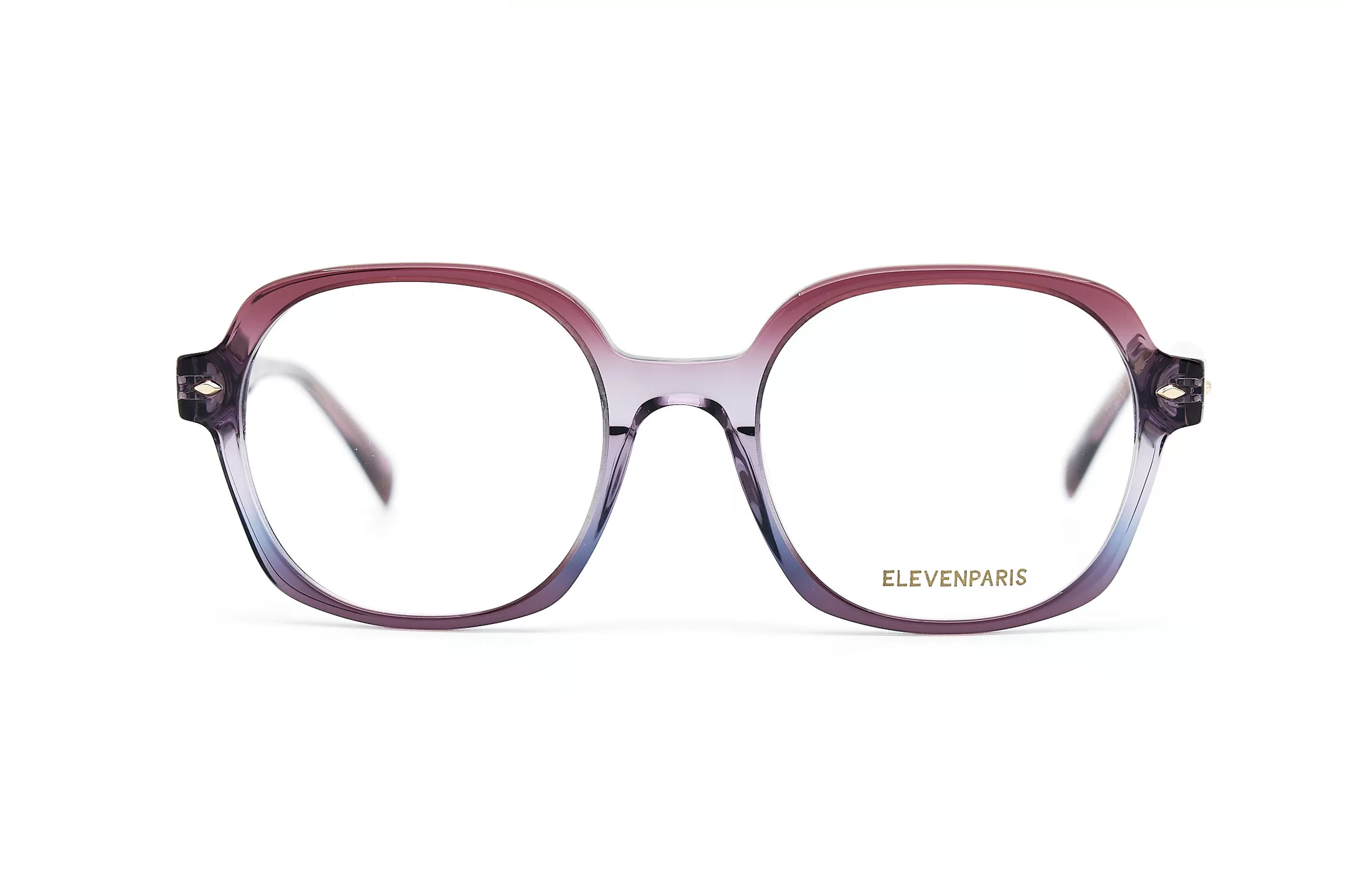 Женская оправа ElevenParis EPAA145 C68 из полупрозрачного ацетата с бордовым градиентом