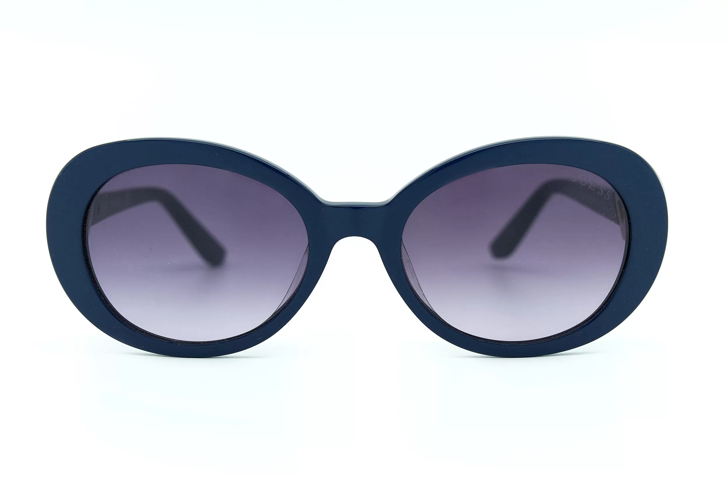 Женские солнцезащитные очки GUESS из темно-синего ацетата с фиолетовыми стеклами