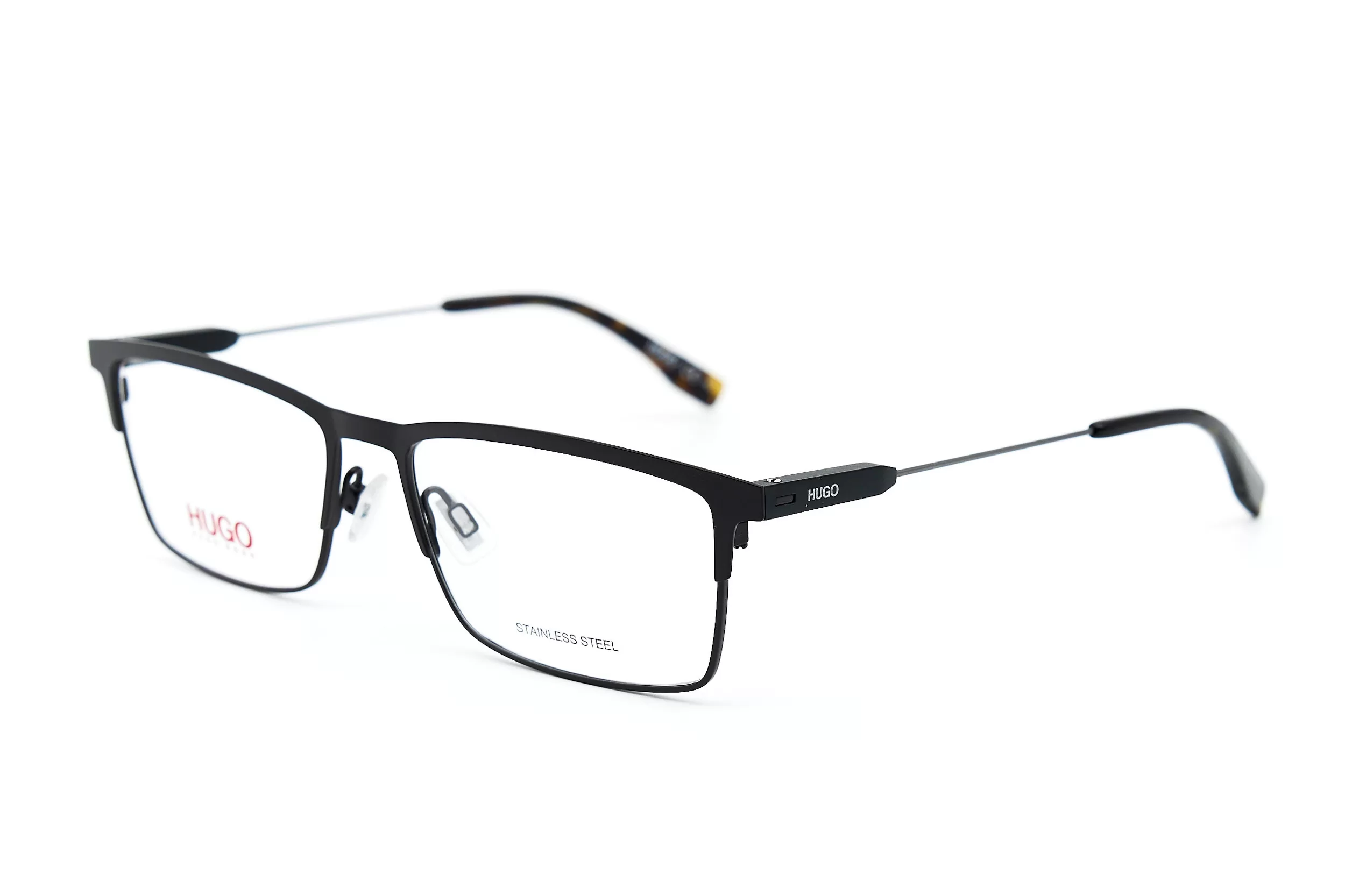 Мужская оправа HUGO из нержавеющей стали с деталями из окрашенного металла