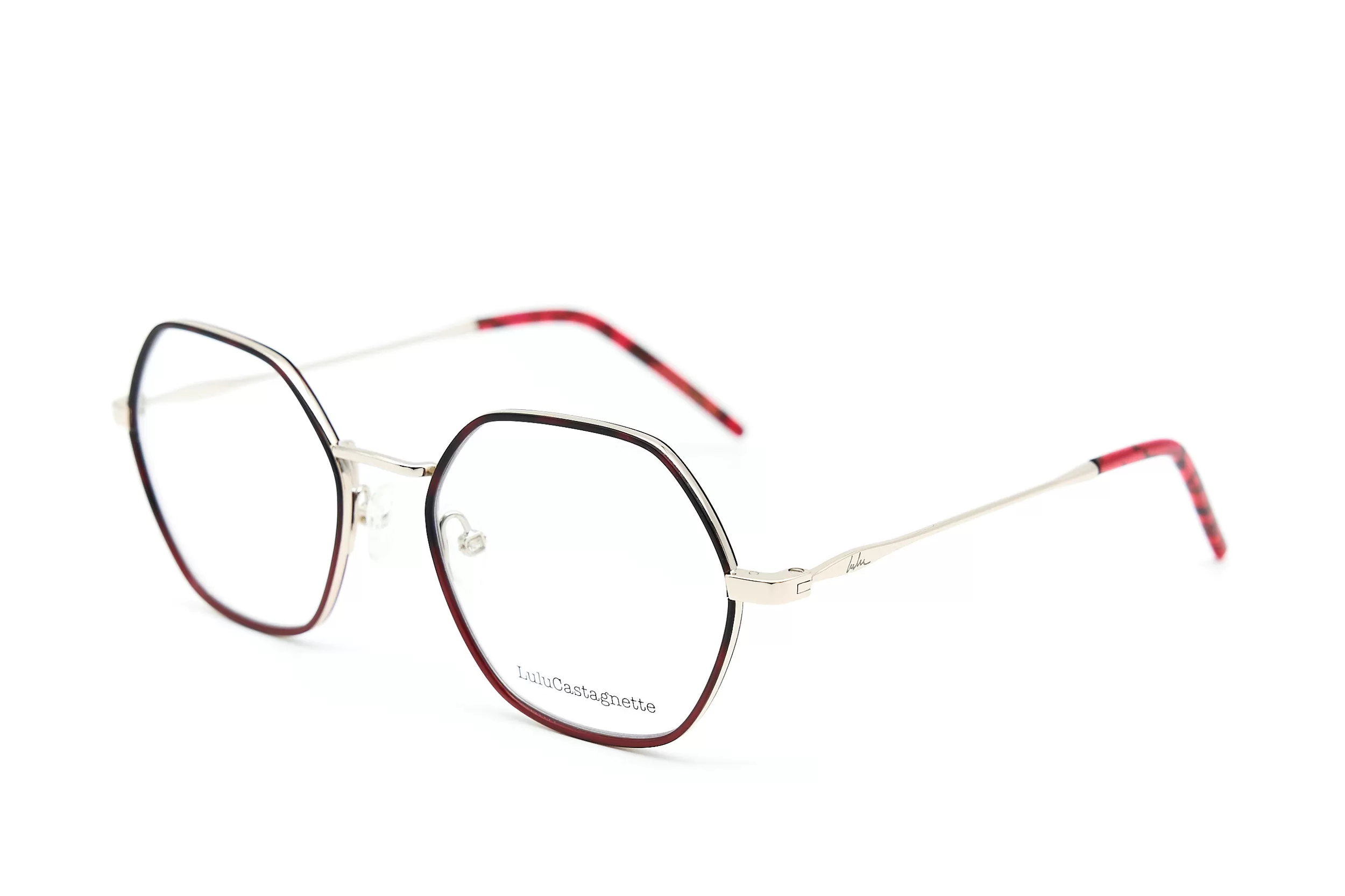 Женская оправа LuLuCastagnette из металла с контрастными вставками