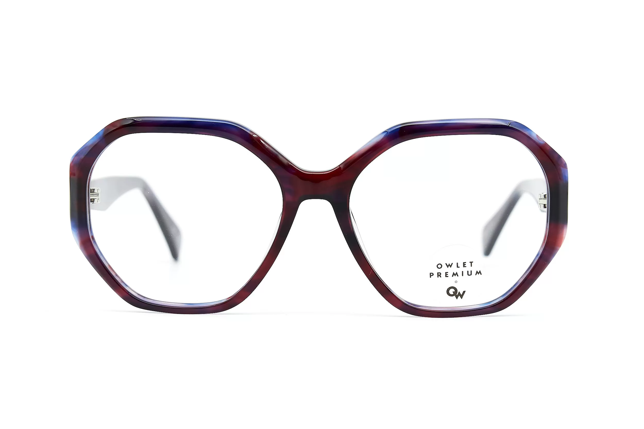 Женская оправа Owlet OPAA185 C08 из массивного бордового ацетата в ретро форме