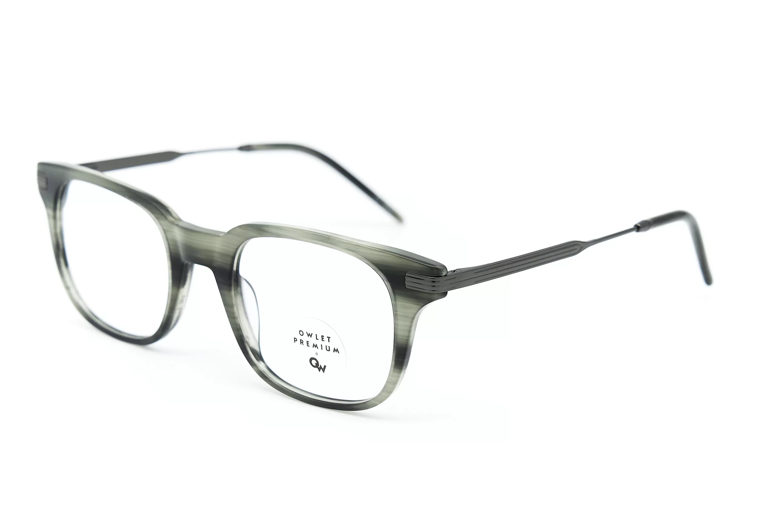 Мужская оправа Owlet OPAMM012 C93 из металла и ацетата фисташкового цвета