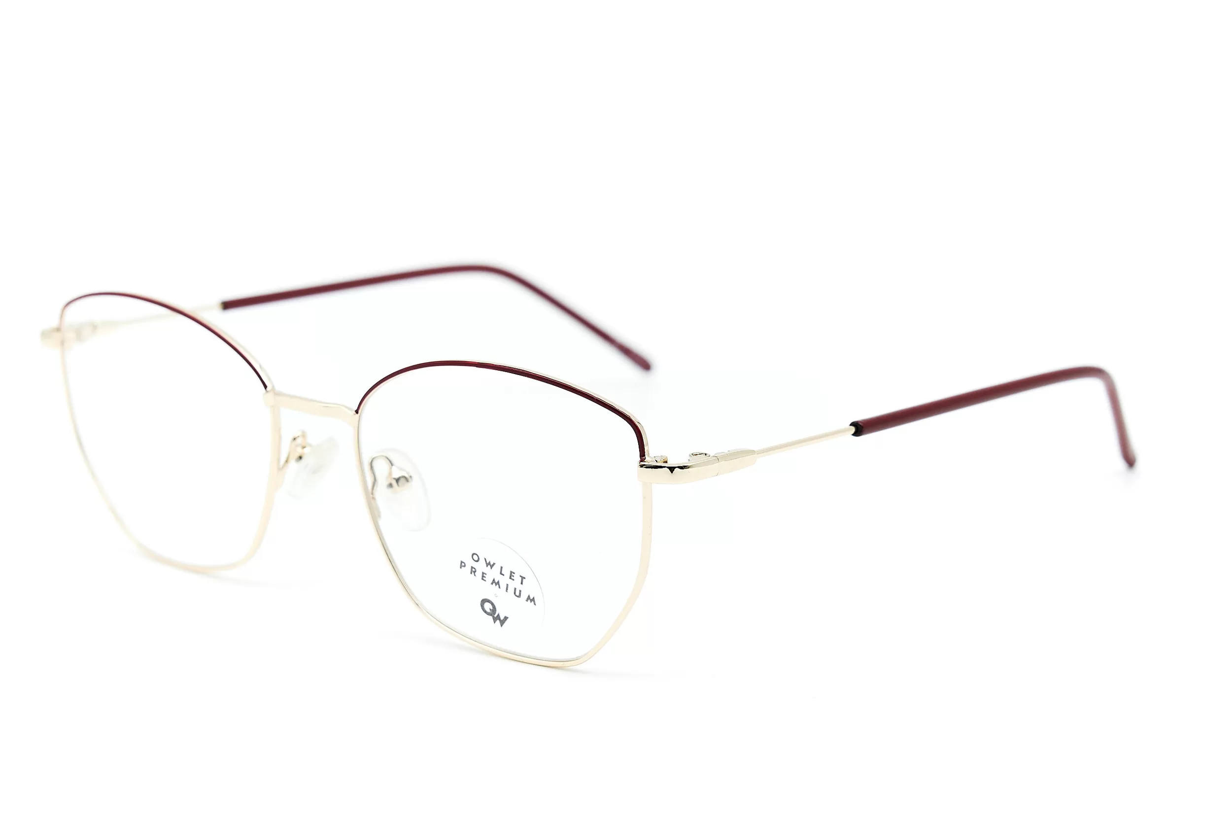 Женская оправа Owlet из тонкого металла золотистого цвета