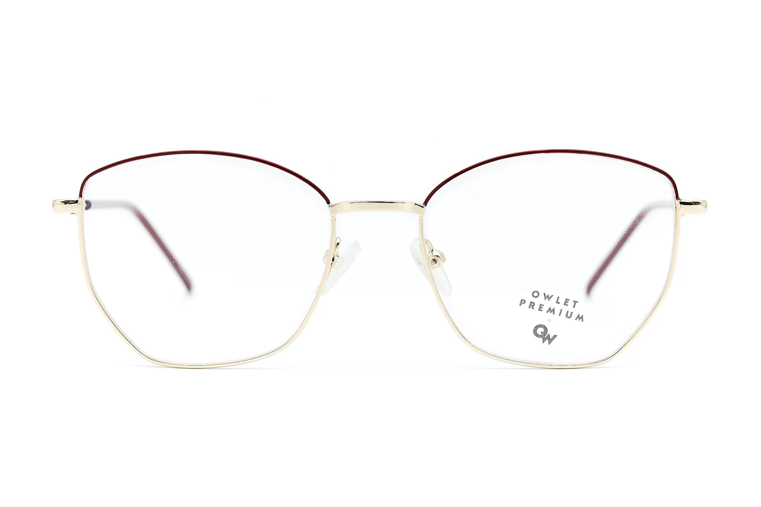 Женская оправа Owlet из тонкого металла золотистого цвета