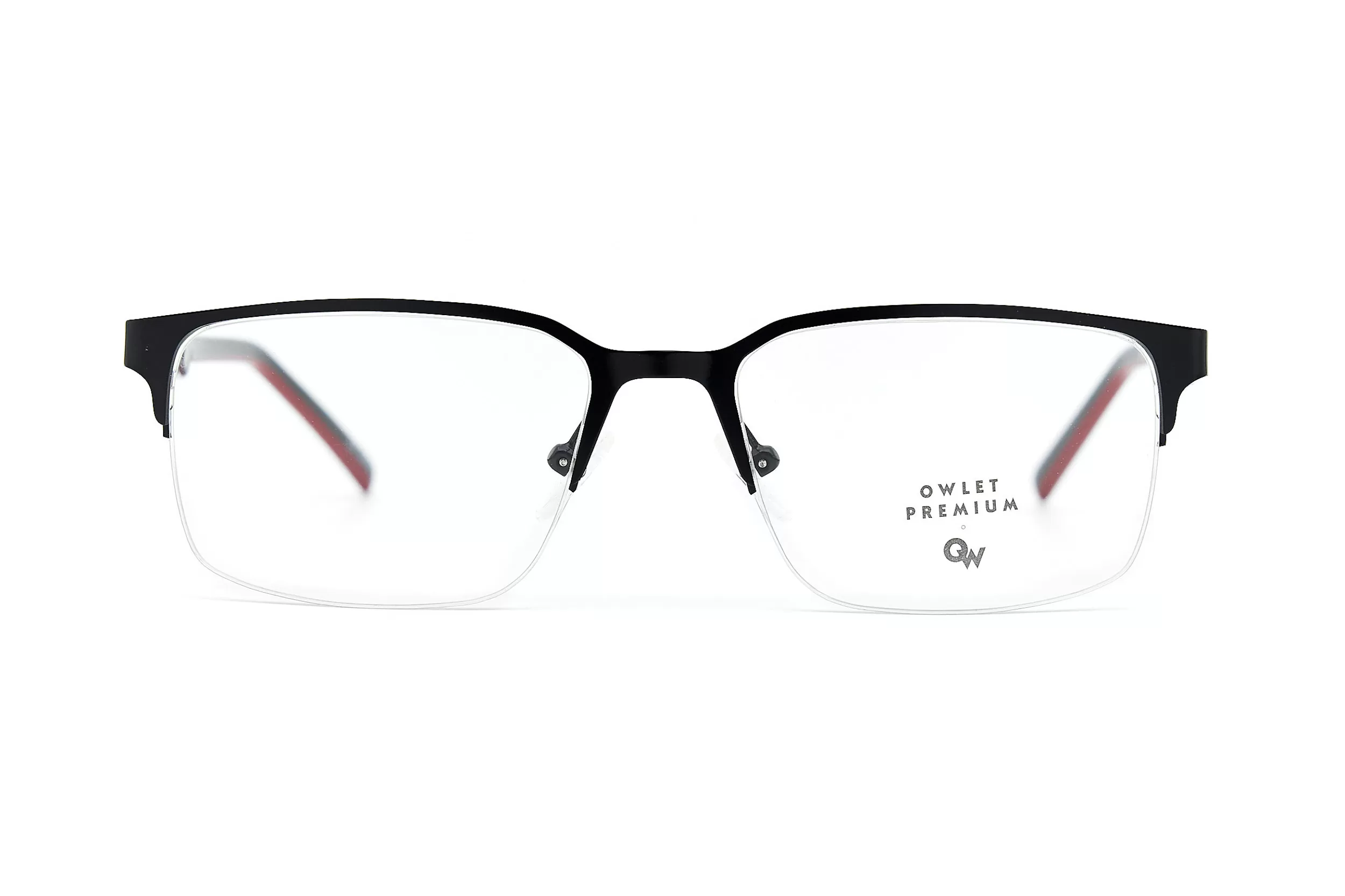 Мужская оправа Owlet OPMM222 C01 безободковая из черного металла