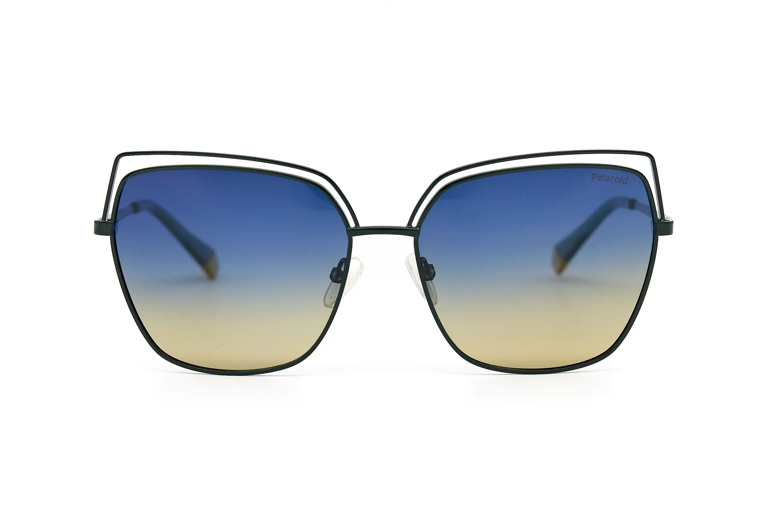 Женские солнцезащитные очки Polaroid PLD4093/S из черного металла со стеклами градиент