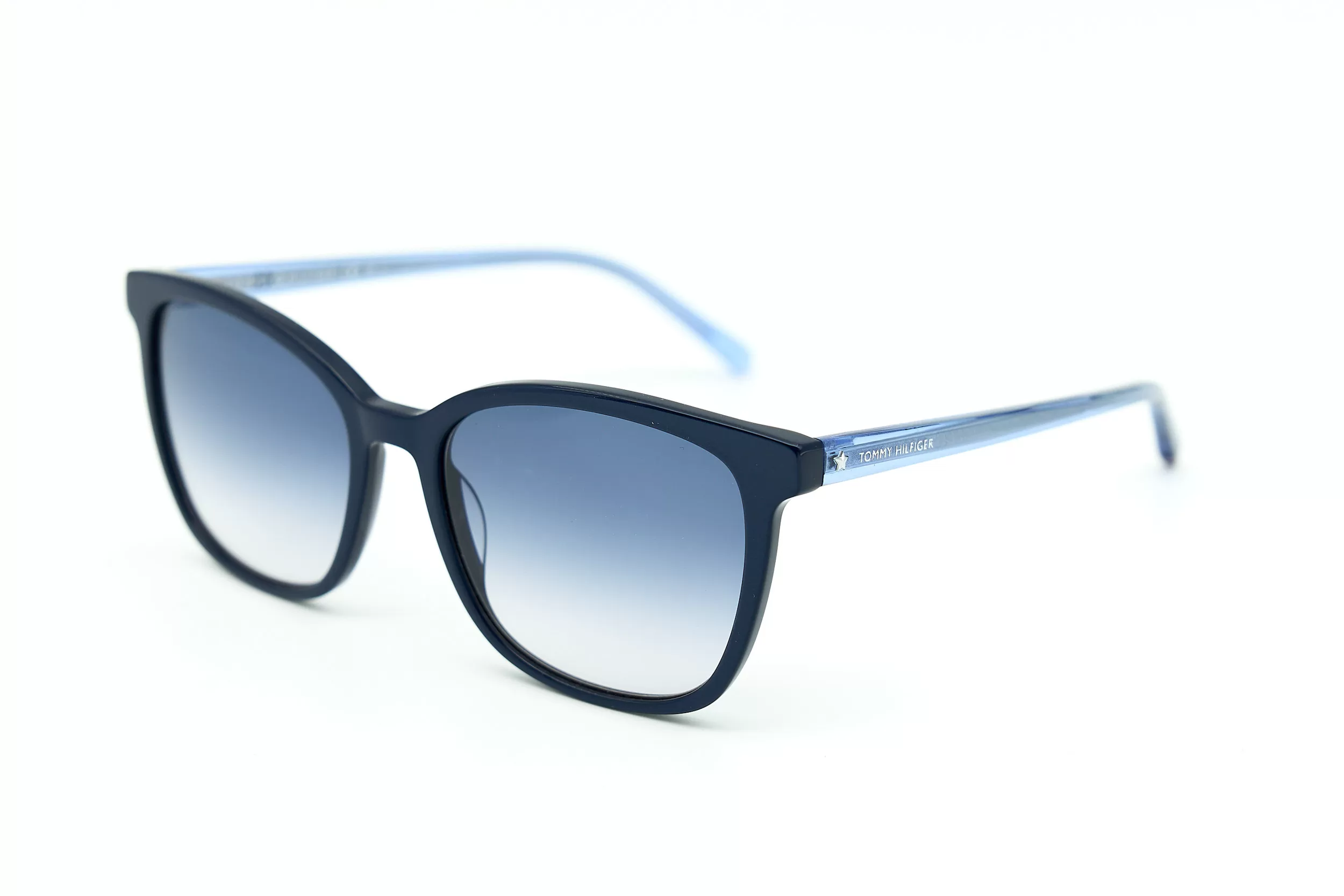 Женские солнцезащитные очки TOMMY HILFIGER TH1723/S из синего пластика с голубыми стеклами