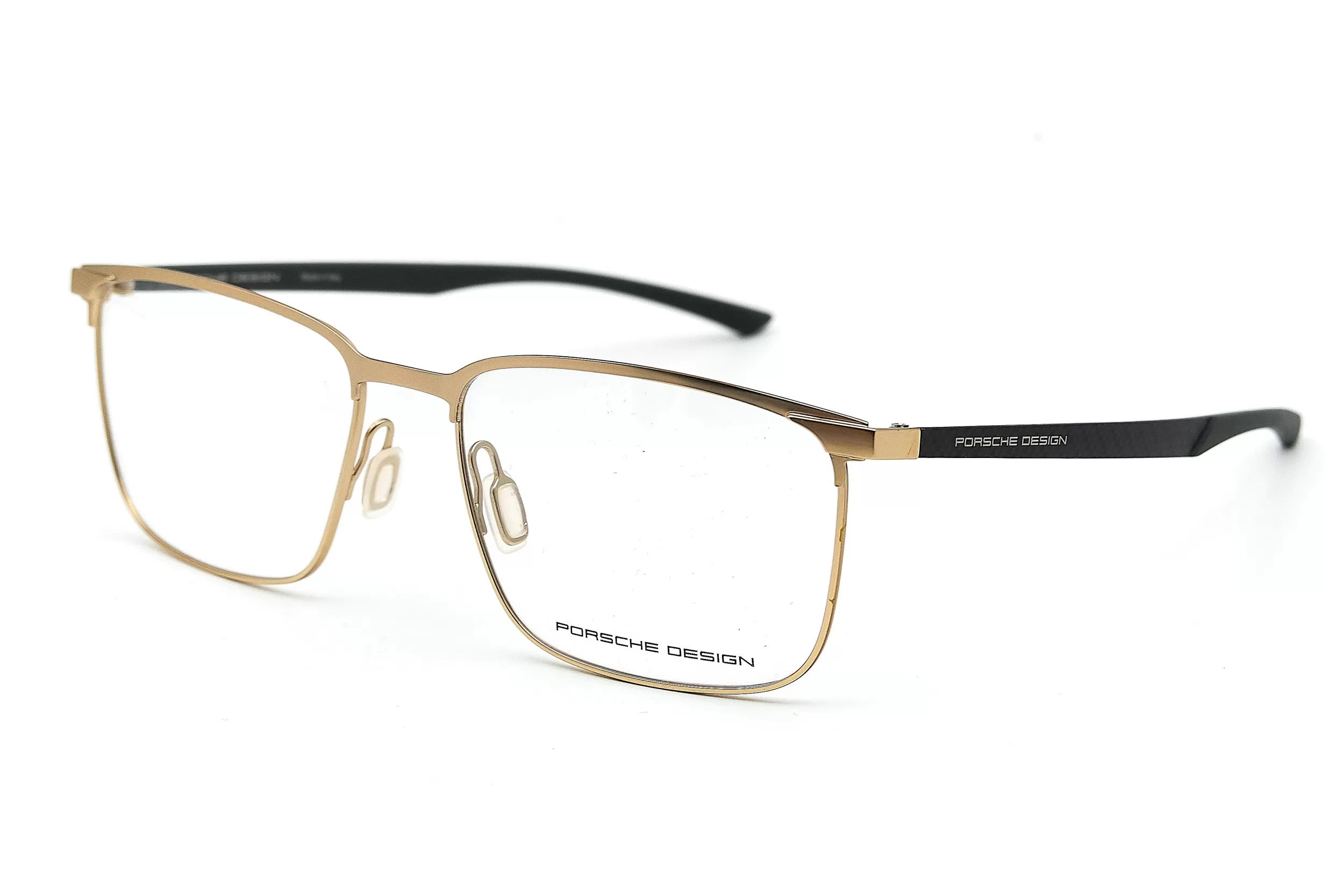 Мужская оправа Porsche Design из металла золотого цвета с декоративными элементами