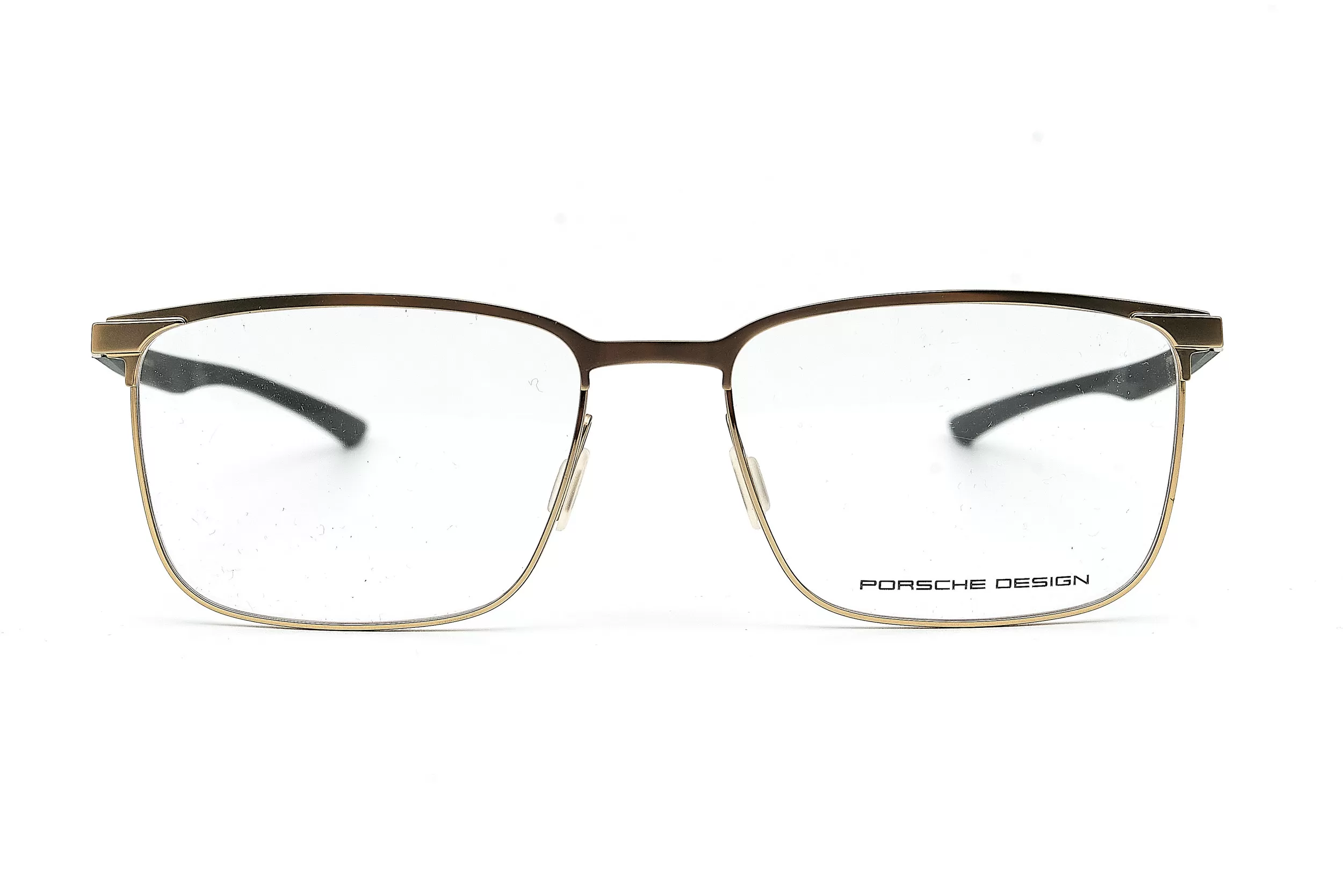 Мужская оправа Porsche Design из металла золотого цвета с декоративными элементами