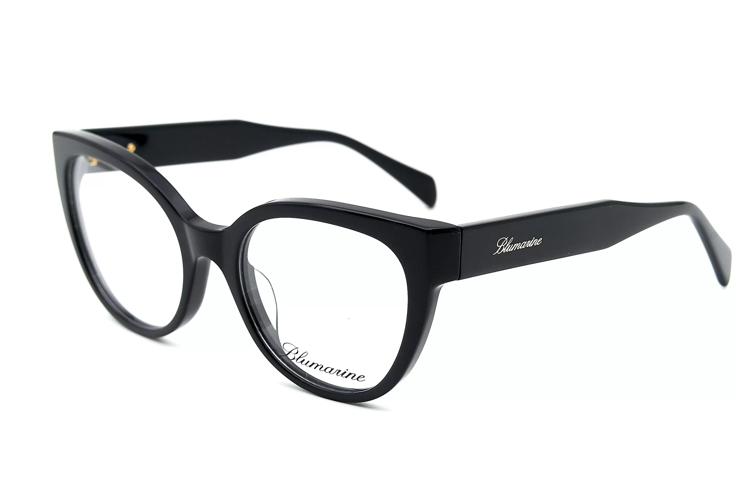 Оправа для очков Blumarine из ацетата черного цвета с лаконичным логотипом