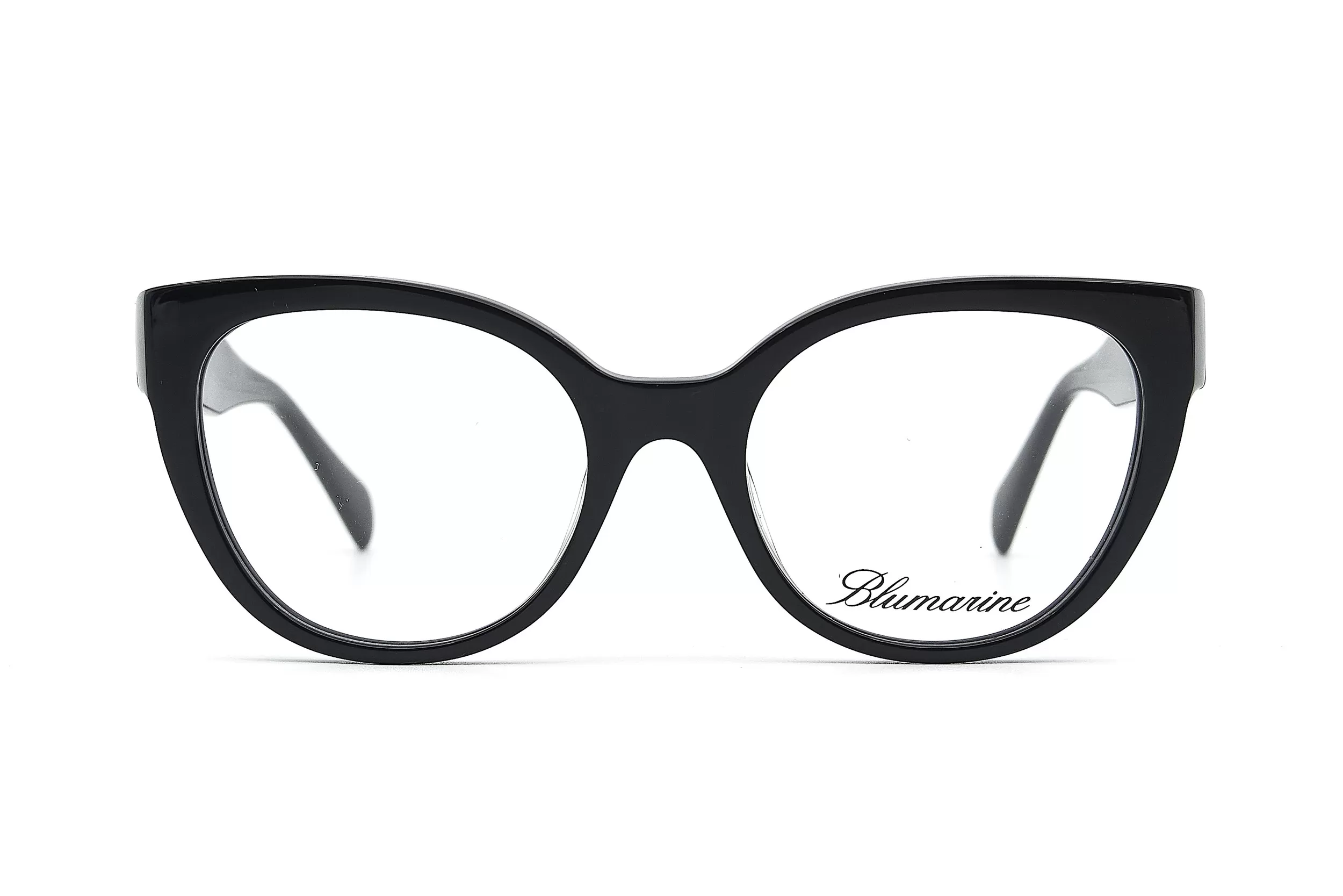 Оправа для очков Blumarine из ацетата черного цвета с лаконичным логотипом