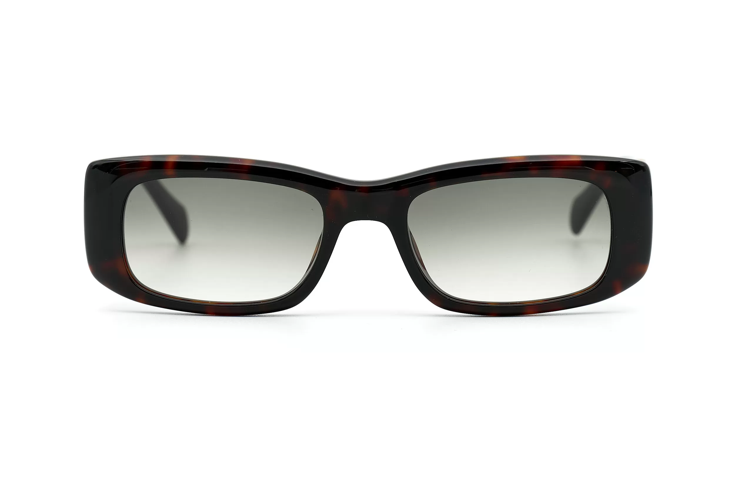 Солнцезащитные очки Blumarine в черепаховой оправе с серыми стеклами и золотыми логотипом