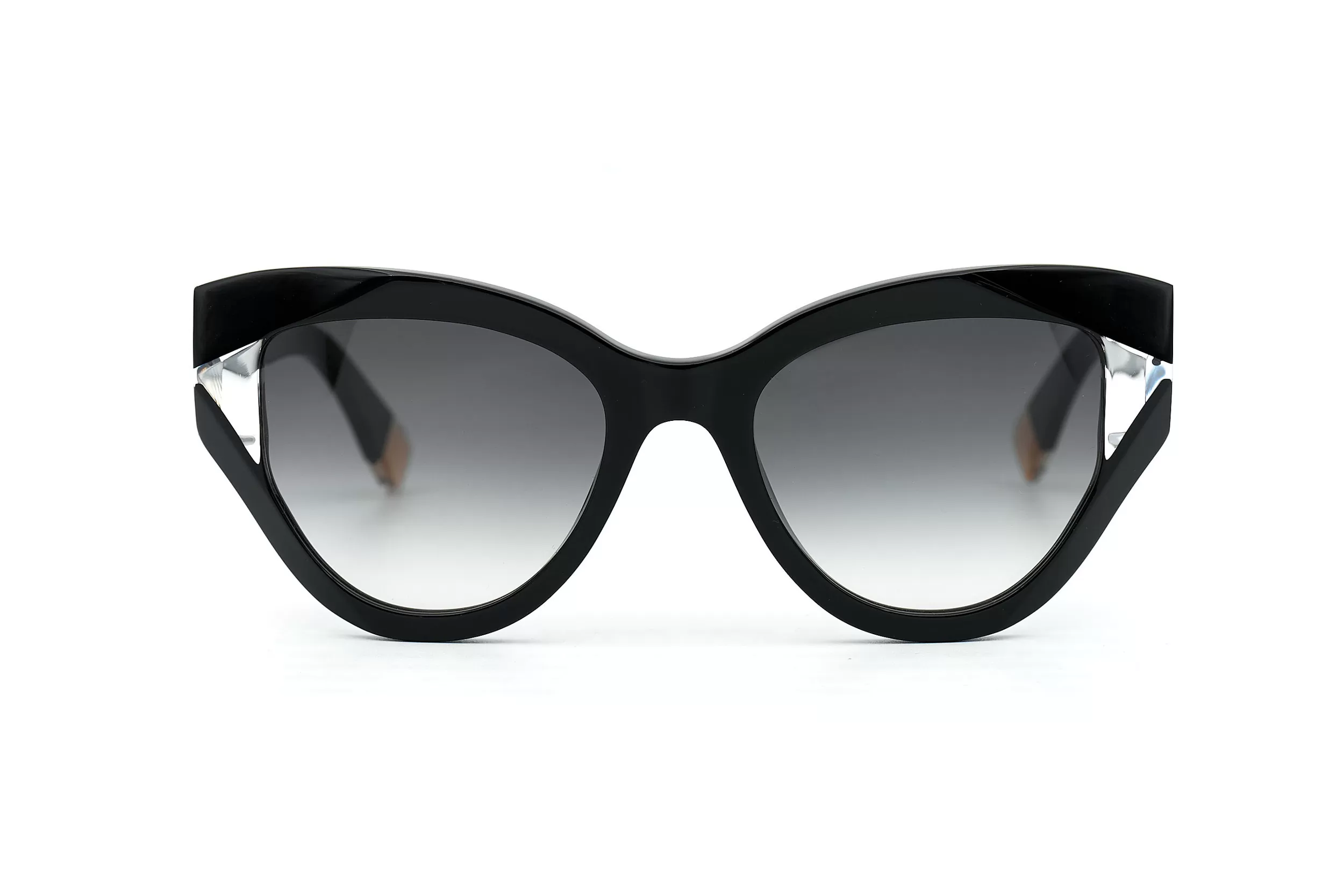 Солнцезащитные очки Furla с черной рамкой и темно-серыми стеклами