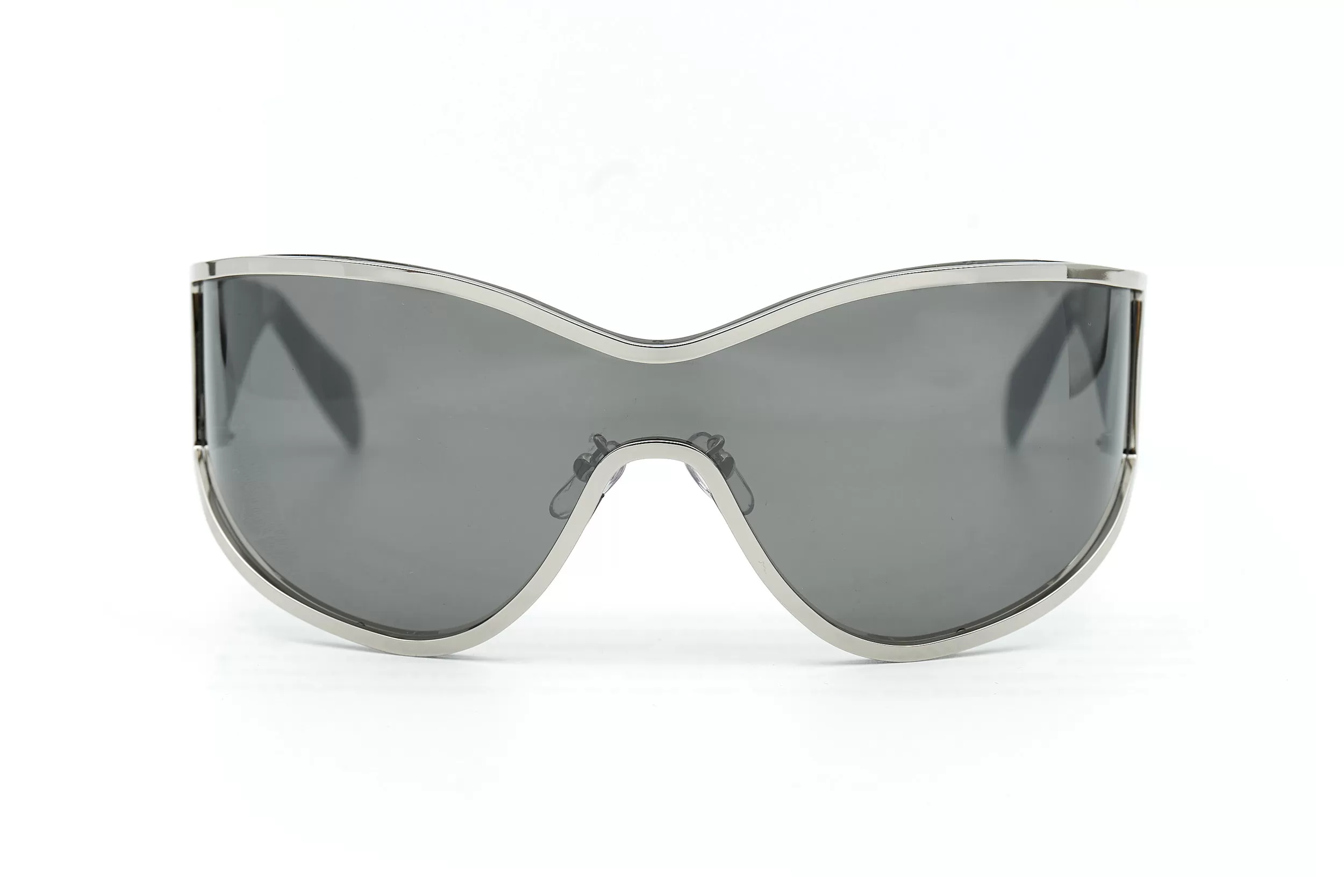 Солнцезащитные очки Blumarine с металлической рамкой, и светло-серыми стеклами